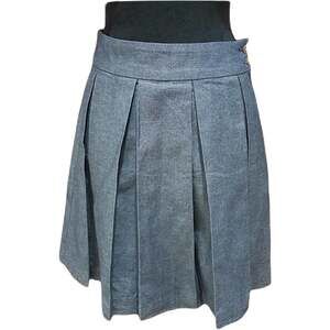 Tommy Hilfiger 100%  COTTON Box Pleat Skirt sz 2